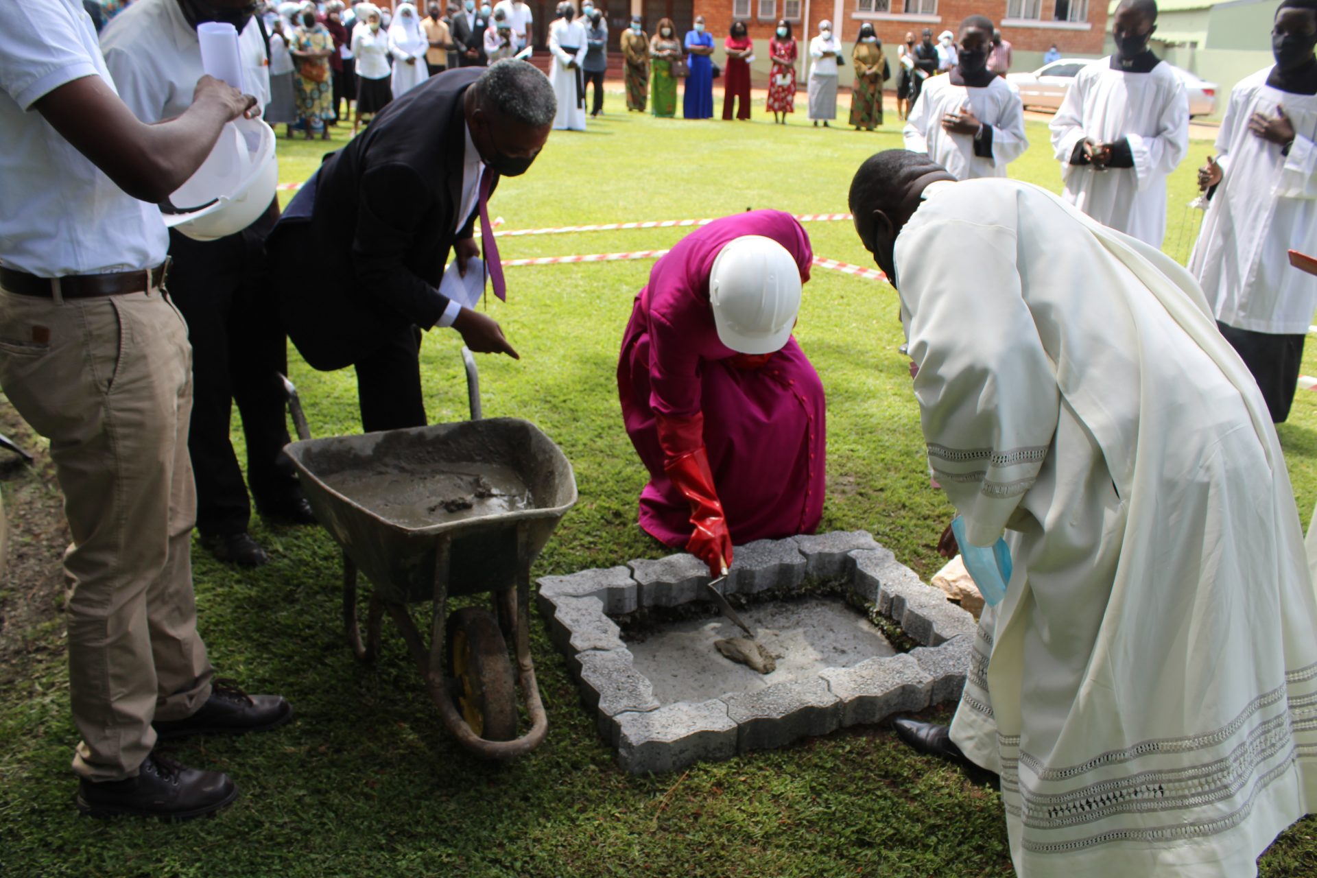 Cathedral Ground breaking Ceremony for Grotto Construction