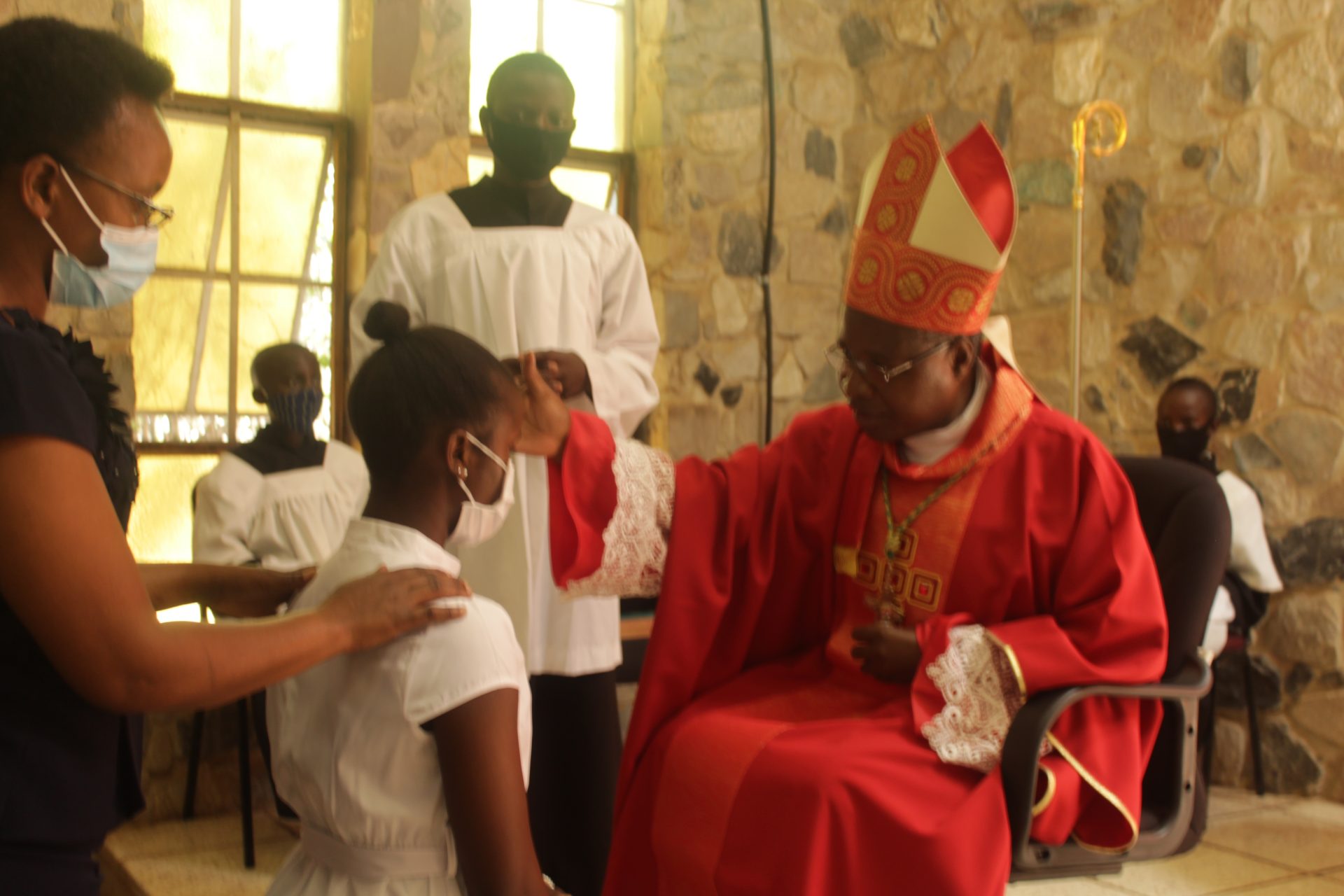 Confirmation Mass at Fatima Girls School.