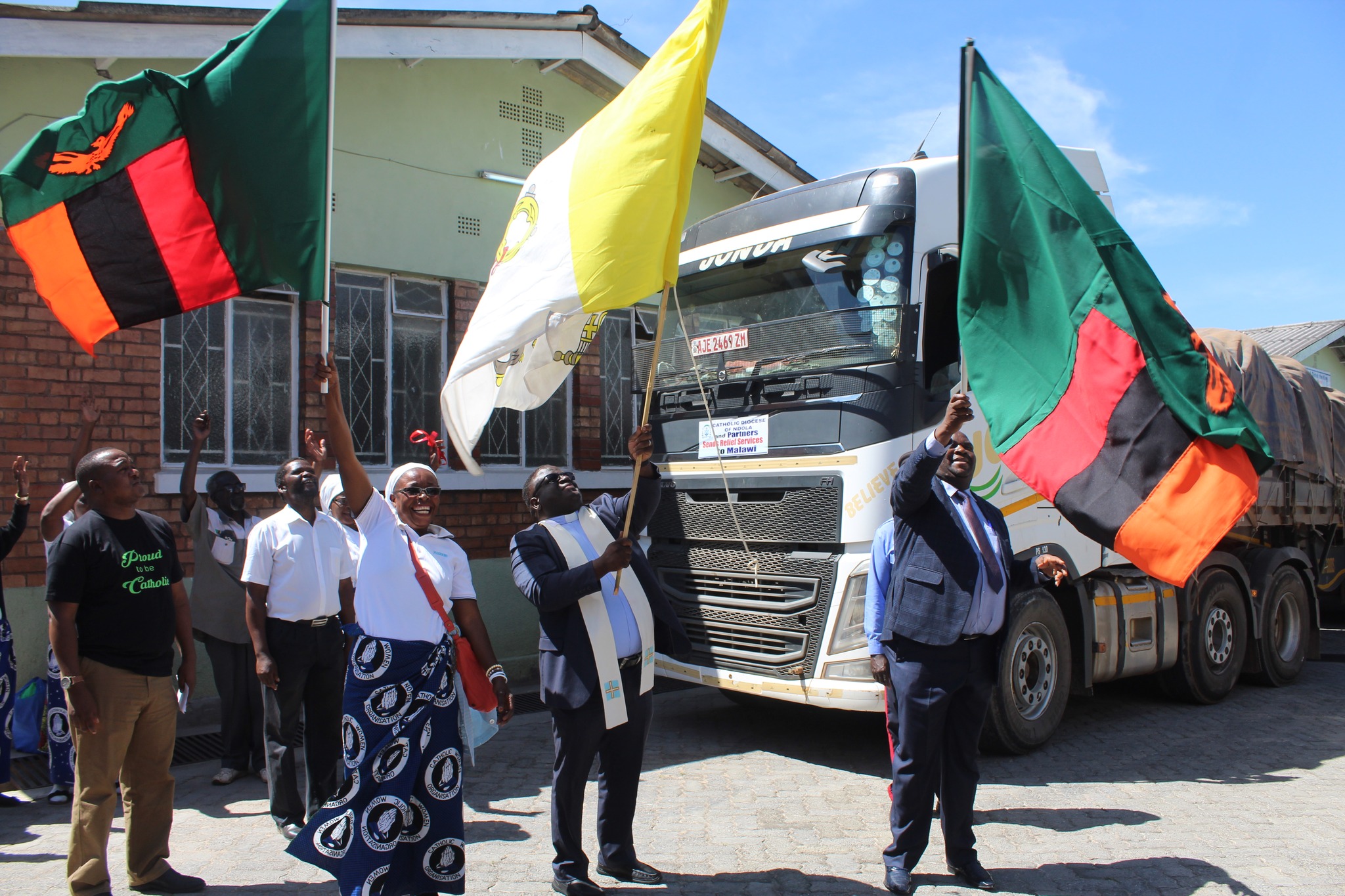Journey to deliver donated goods to Malawi flagged off