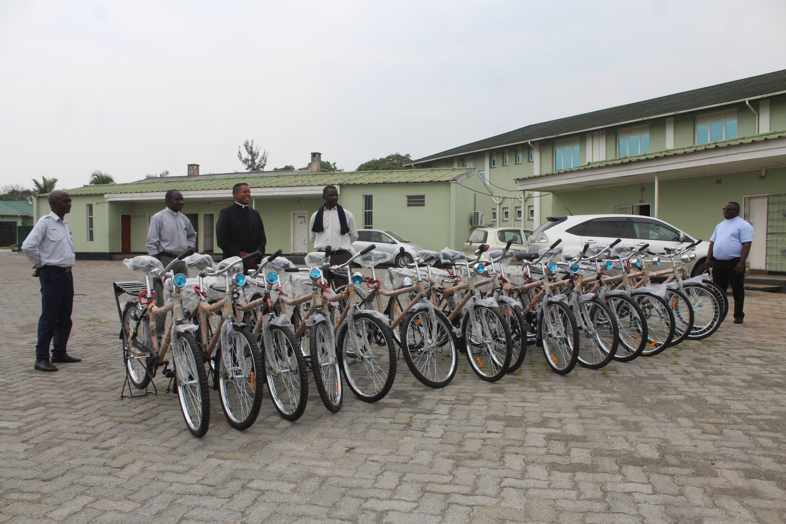 MISHIKISHI MISSION RECEIVES BICYCLES.