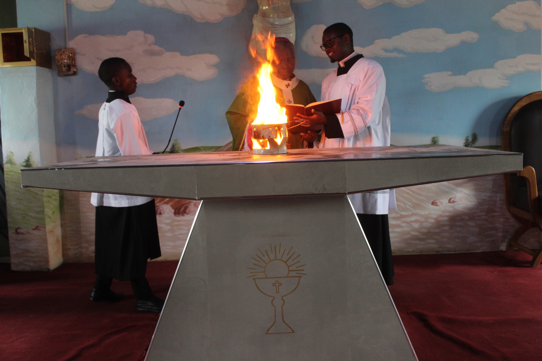Mass at Blessed Anuarite Parish, Kitwe