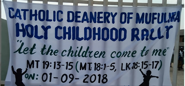 Mufulira Deanery Holy Childhood Rally.