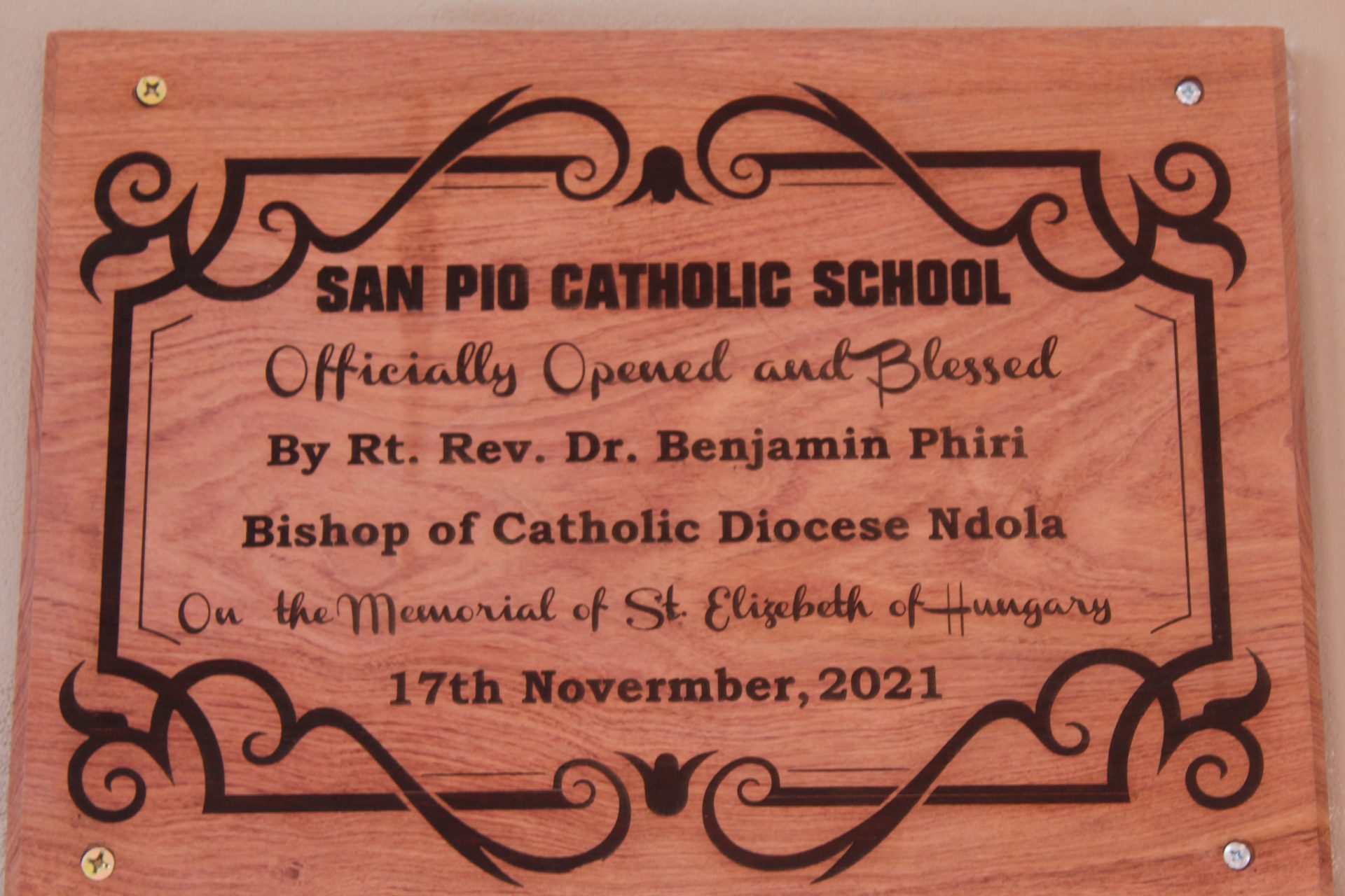 Official Opening of San Pio Catholic school -In Pics